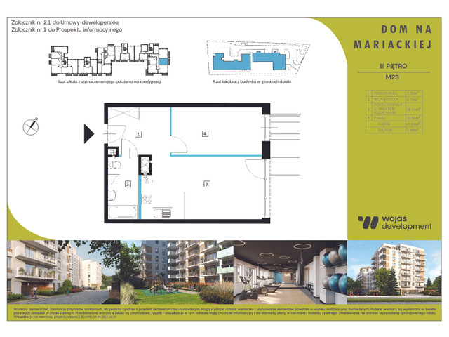 Mieszkanie w inwestycji DOM NA MARIACKIEJ, symbol M23 » nportal.pl