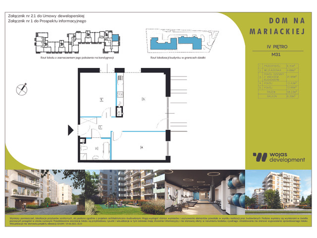 Mieszkanie w inwestycji DOM NA MARIACKIEJ, symbol M31 » nportal.pl