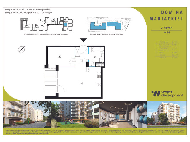 Mieszkanie w inwestycji DOM NA MARIACKIEJ, symbol M44 » nportal.pl