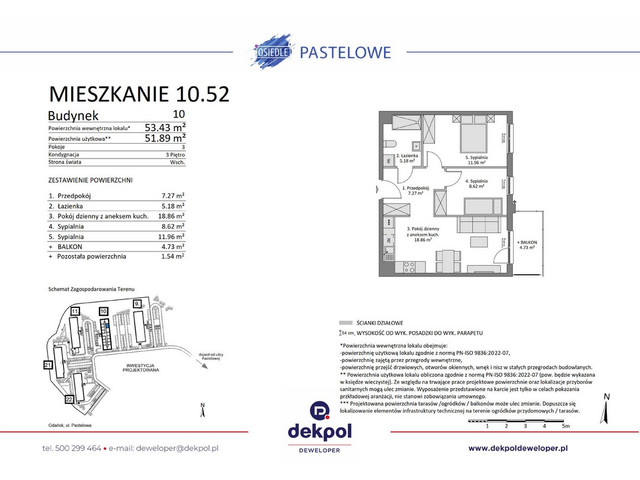 Mieszkanie w inwestycji Osiedle Pastelowe etap III, symbol 10.52 » nportal.pl