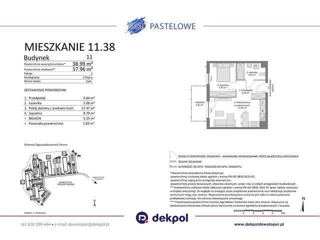 Mieszkanie w inwestycji Osiedle Pastelowe etap III, symbol 11.38 » nportal.pl