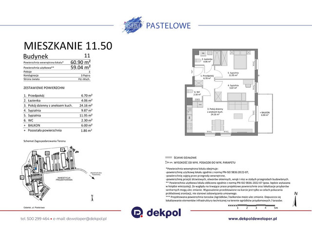 Mieszkanie w inwestycji Osiedle Pastelowe etap III, symbol 11.50 » nportal.pl