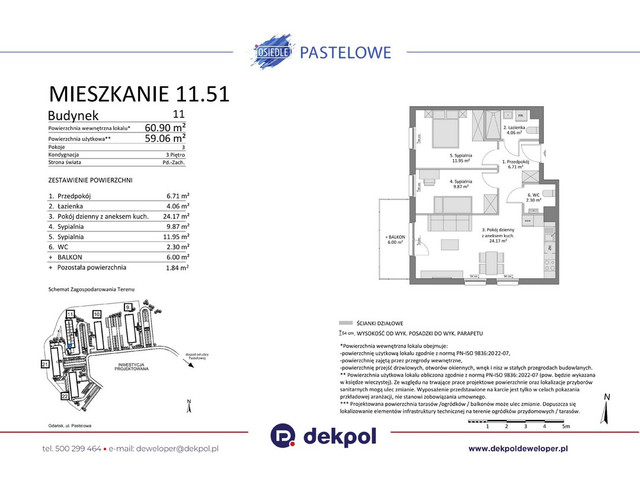 Mieszkanie w inwestycji Osiedle Pastelowe etap III, symbol 11.51 » nportal.pl