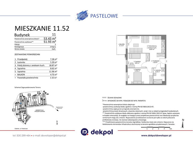 Mieszkanie w inwestycji Osiedle Pastelowe etap III, symbol 11.52 » nportal.pl