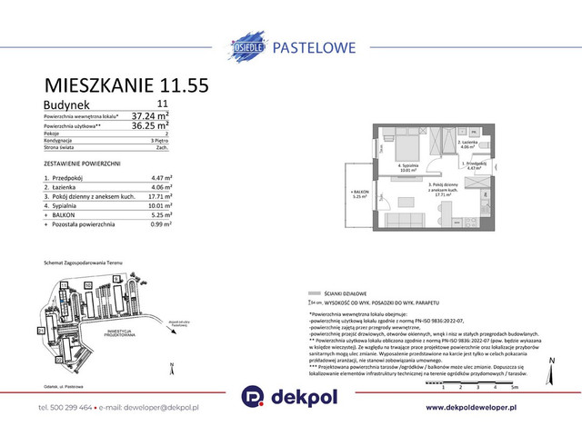 Mieszkanie w inwestycji Osiedle Pastelowe etap III, symbol 11.55 » nportal.pl