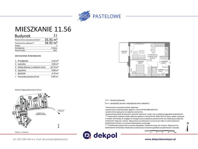 Mieszkanie w inwestycji Osiedle Pastelowe etap III, symbol 11.56 » nportal.pl