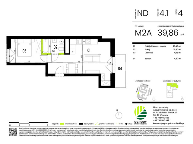 Mieszkanie w inwestycji Ogrody Staromiejskie, symbol ND.4.1 » nportal.pl