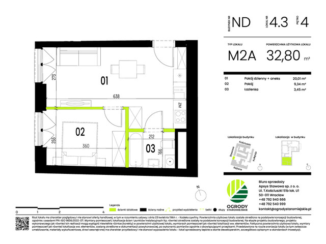 Mieszkanie w inwestycji Ogrody Staromiejskie, symbol ND.4.3 » nportal.pl