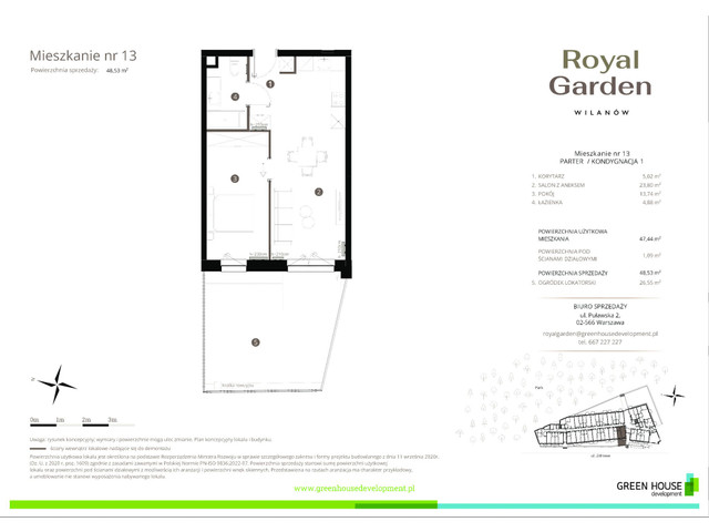 Mieszkanie w inwestycji Royal Garden Wilanów, symbol M.13 » nportal.pl