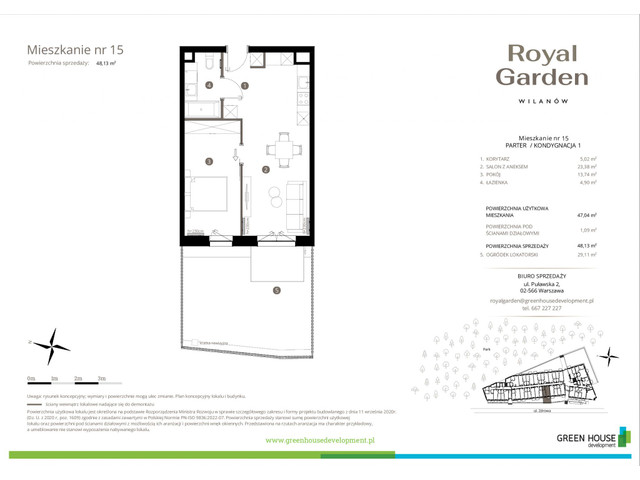 Mieszkanie w inwestycji Royal Garden Wilanów, symbol M.15 » nportal.pl