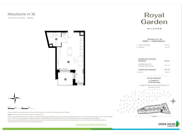 Mieszkanie w inwestycji Royal Garden Wilanów, symbol M.36 » nportal.pl