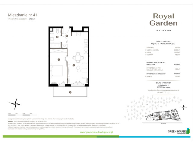 Mieszkanie w inwestycji Royal Garden Wilanów, symbol M.41 » nportal.pl