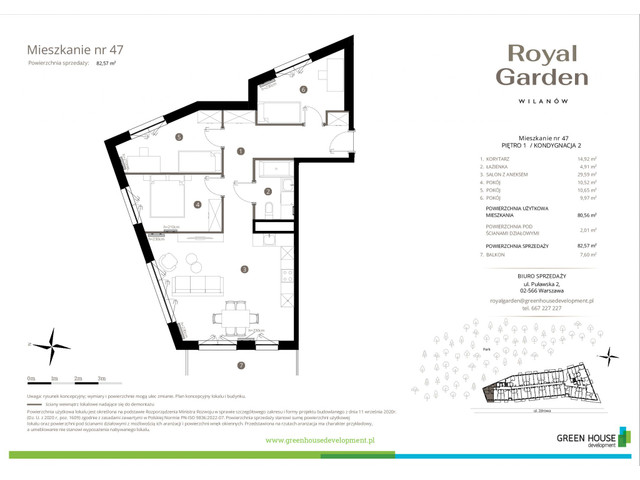 Mieszkanie w inwestycji Royal Garden Wilanów, symbol M.47 » nportal.pl