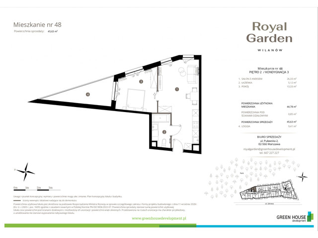 Mieszkanie w inwestycji Royal Garden Wilanów, symbol M.48 » nportal.pl