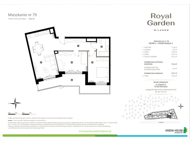 Mieszkanie w inwestycji Royal Garden Wilanów, symbol M.79 » nportal.pl