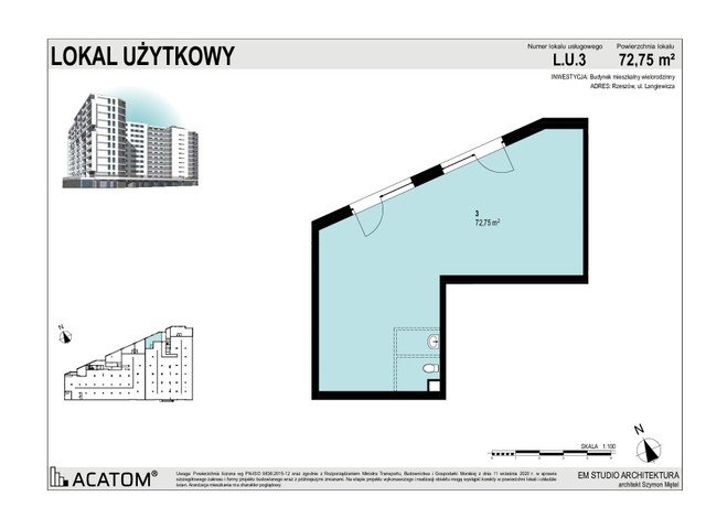 Komercyjne w inwestycji Langiewicza 37, symbol L.U.3 » nportal.pl