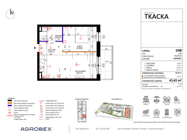 Mieszkanie w inwestycji Osiedle Tkacka, symbol 1/49 » nportal.pl