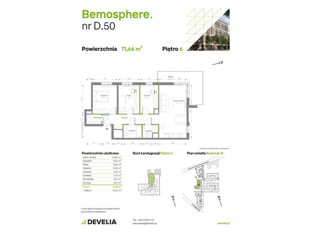 Mieszkanie w inwestycji Bemosphere, symbol D/050 » nportal.pl