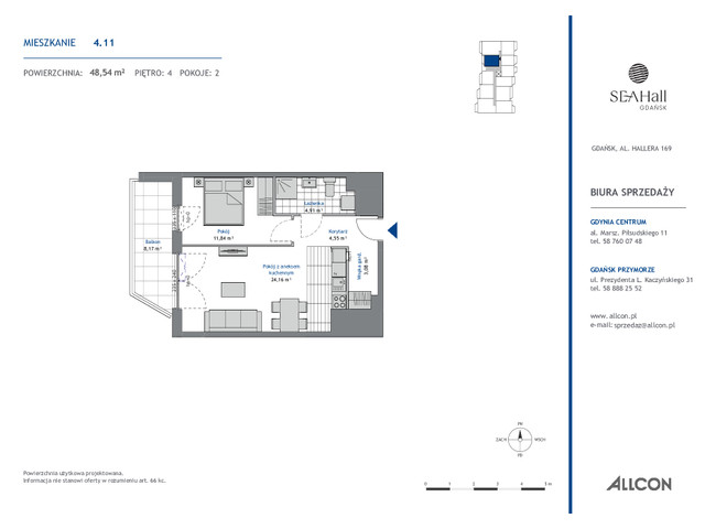 Mieszkanie w inwestycji SEAHall, symbol 4.11 » nportal.pl