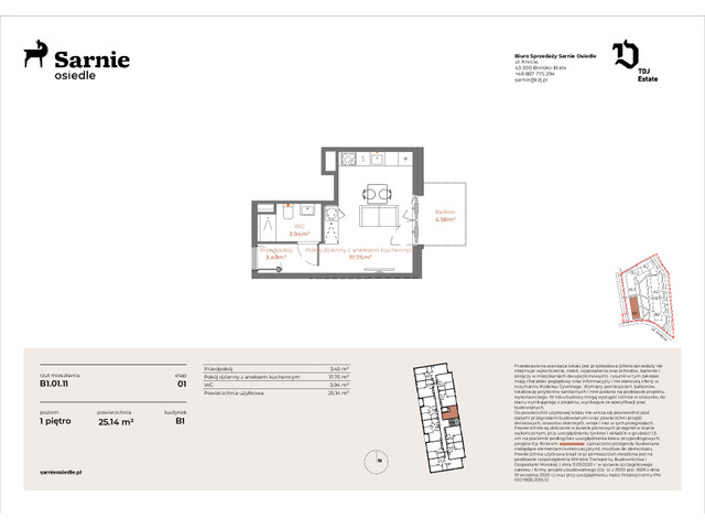 Mieszkanie w inwestycji Sarnie Osiedle, symbol SO-B1.LM-01.11 » nportal.pl