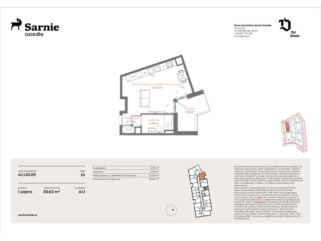 Mieszkanie w inwestycji Sarnie Osiedle, symbol SO-A1.1.LM-01.09 » nportal.pl