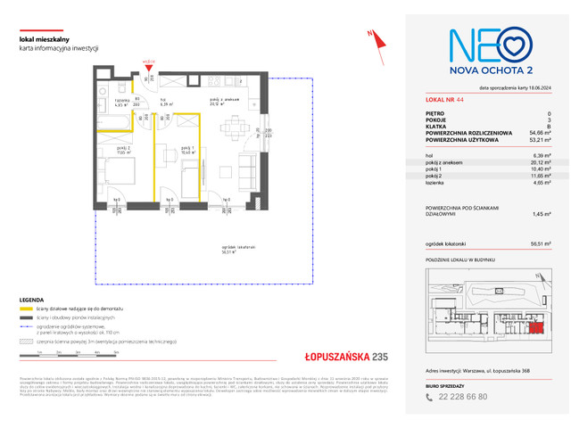 Mieszkanie w inwestycji NEO NOVA OCHOTA, symbol 2M.44 » nportal.pl