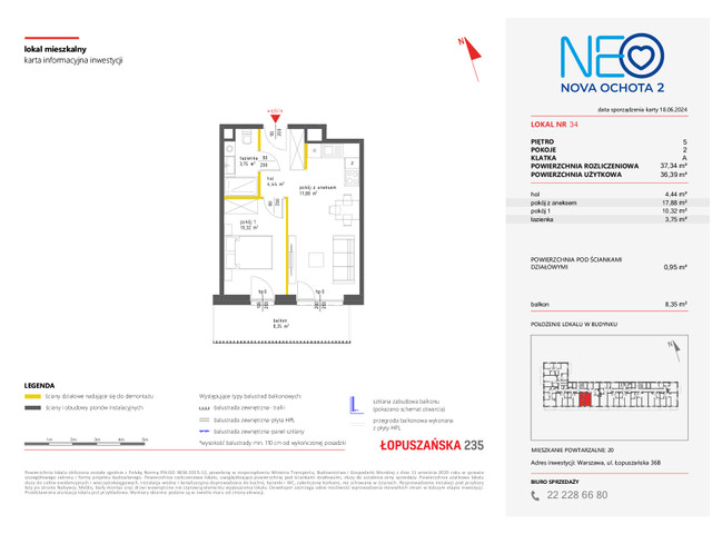 Mieszkanie w inwestycji NEO NOVA OCHOTA, symbol 2M.34 » nportal.pl