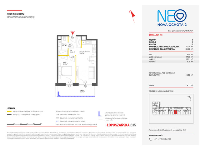 Mieszkanie w inwestycji NEO NOVA OCHOTA, symbol 2M.48 » nportal.pl