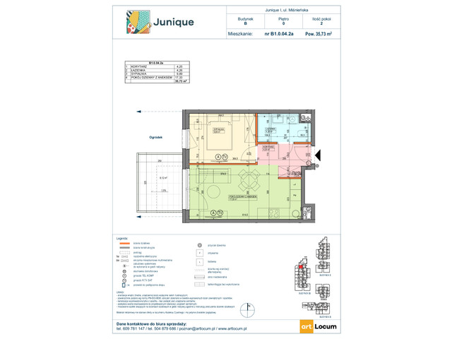 Mieszkanie w inwestycji JUNIQUE I.II, symbol B1.0.04.2a » nportal.pl