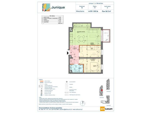 Mieszkanie w inwestycji JUNIQUE I.II, symbol B1.1.05.3a » nportal.pl