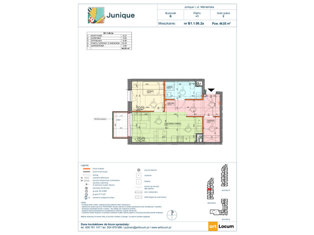 Mieszkanie w inwestycji JUNIQUE I.II, symbol B1.1.06.2a » nportal.pl