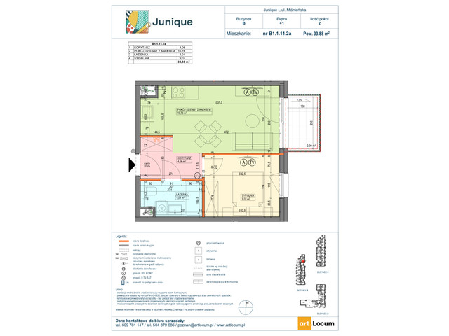 Mieszkanie w inwestycji JUNIQUE I.II, symbol B1.1.11.2a » nportal.pl