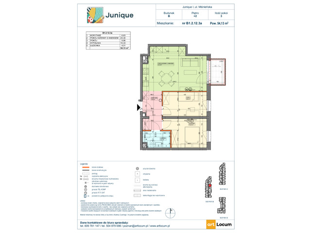 Mieszkanie w inwestycji JUNIQUE I.II, symbol B1.2.12.3a » nportal.pl
