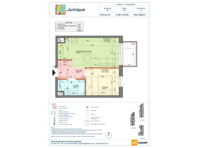 Mieszkanie w inwestycji JUNIQUE I.II, symbol B1.2.18.2a » nportal.pl