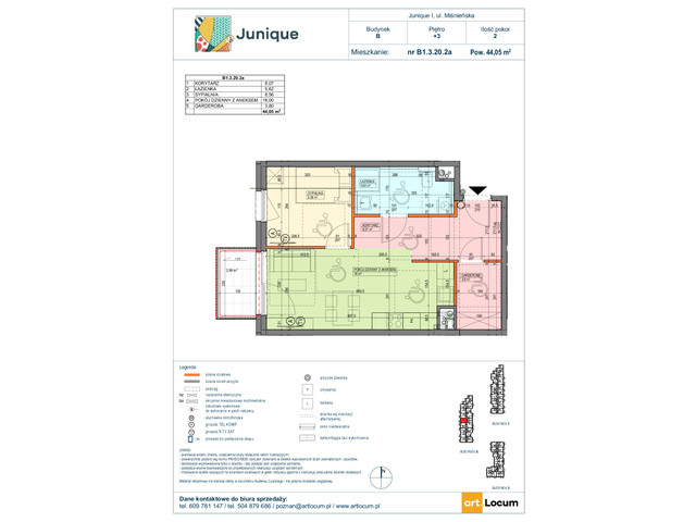Mieszkanie w inwestycji JUNIQUE I.II, symbol B1.3.20.2a » nportal.pl