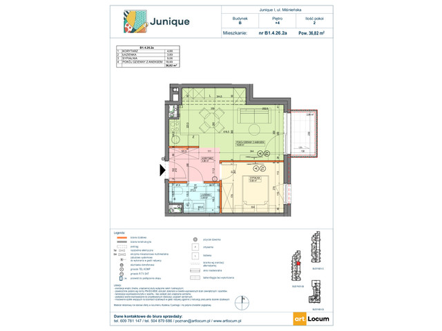 Mieszkanie w inwestycji JUNIQUE I.II, symbol B1.4.26.2a » nportal.pl