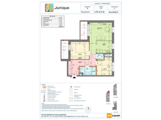 Mieszkanie w inwestycji JUNIQUE I.II, symbol B1.4.31.3k » nportal.pl