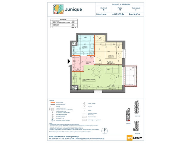 Mieszkanie w inwestycji JUNIQUE I.II, symbol B2.3.53.2a » nportal.pl