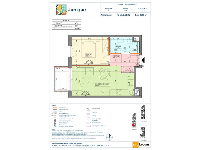 Mieszkanie w inwestycji JUNIQUE I.II, symbol B2.3.55.2a » nportal.pl