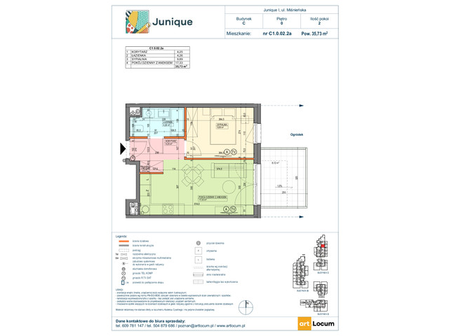 Mieszkanie w inwestycji JUNIQUE I.II, symbol C1.0.02.2a » nportal.pl