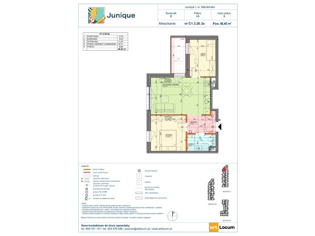 Mieszkanie w inwestycji JUNIQUE I.II, symbol C1.3.26.3a » nportal.pl