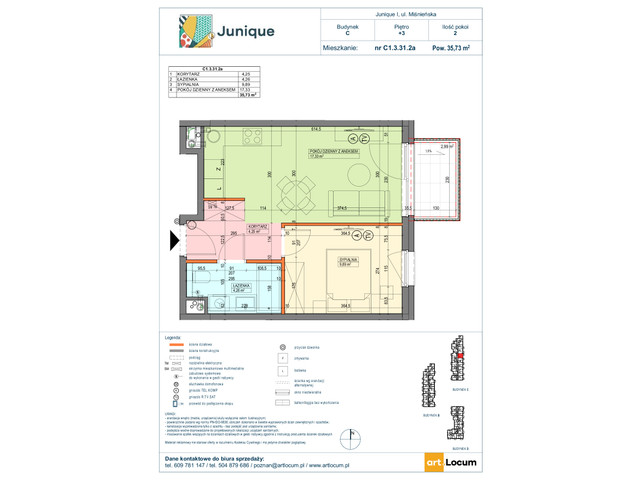 Mieszkanie w inwestycji JUNIQUE I.II, symbol C1.3.31.2a » nportal.pl