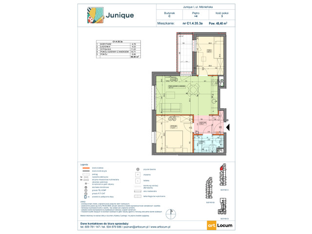Mieszkanie w inwestycji JUNIQUE I.II, symbol C1.4.35.3a » nportal.pl