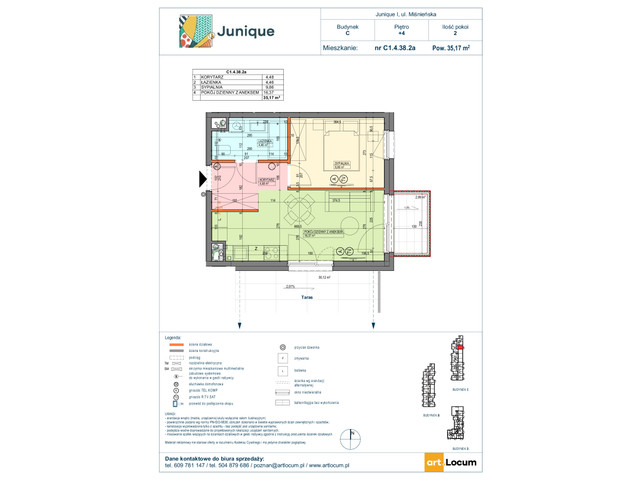 Mieszkanie w inwestycji JUNIQUE I.II, symbol C1.4.38.2a » nportal.pl