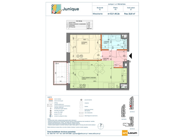 Mieszkanie w inwestycji JUNIQUE I.II, symbol C2.1.43.2a » nportal.pl