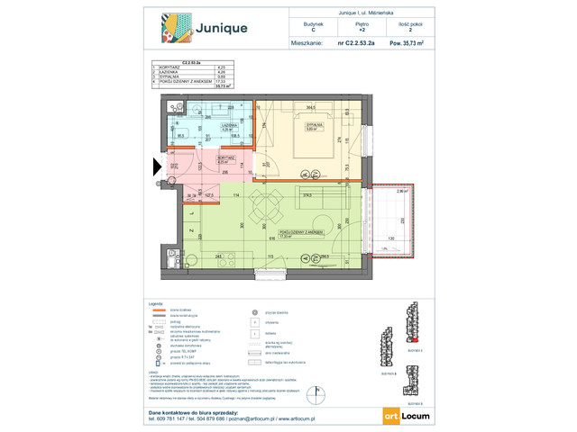 Mieszkanie w inwestycji JUNIQUE I.II, symbol C2.2.53.3a » nportal.pl