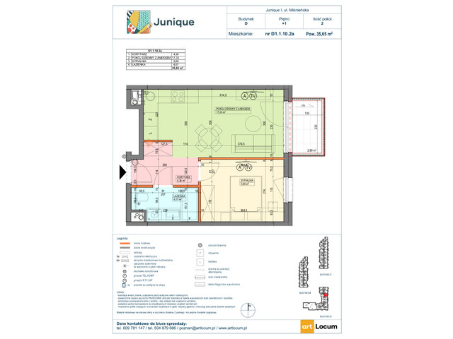 Mieszkanie w inwestycji JUNIQUE I.II, symbol D1.1.10.2a » nportal.pl