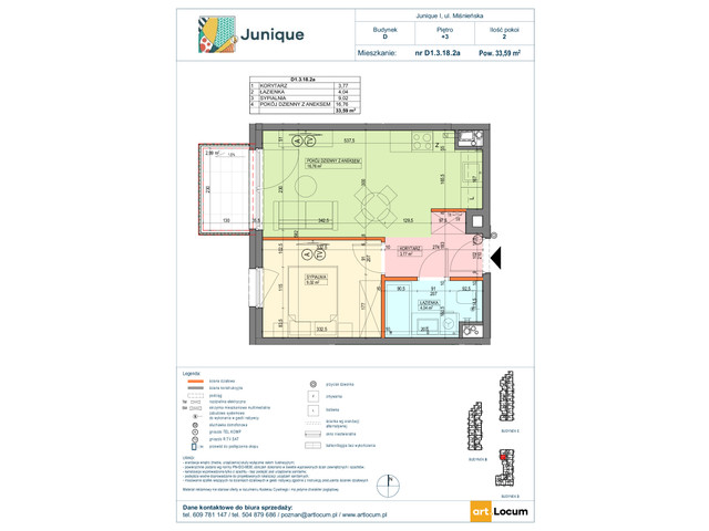 Mieszkanie w inwestycji JUNIQUE I.II, symbol D1.3.18.2a » nportal.pl