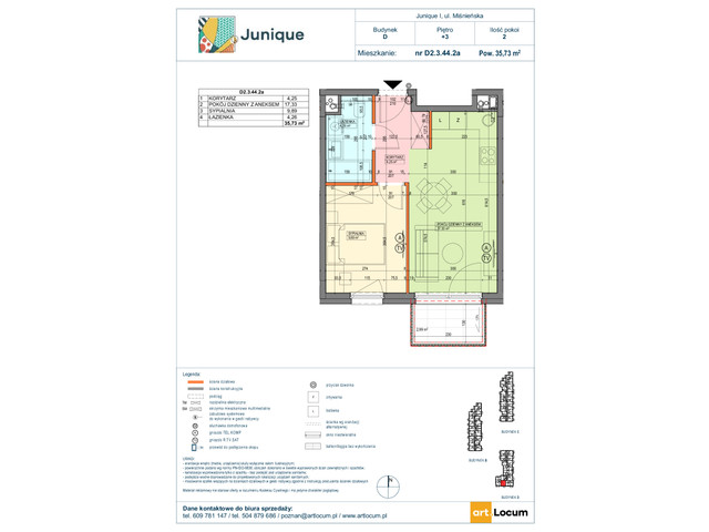 Mieszkanie w inwestycji JUNIQUE I.II, symbol D2.3.44.2a » nportal.pl