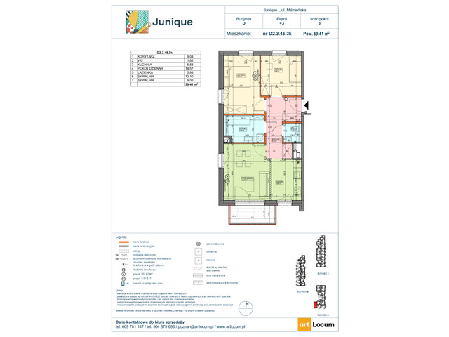 Mieszkanie w inwestycji JUNIQUE I.II, symbol D2.3.45.3k » nportal.pl